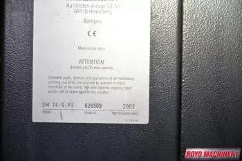 Heidelberg Speedmaster SM 74-5