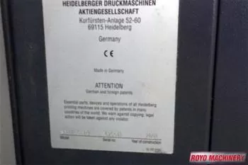 Heidelberg Speedmaster SM 74-5