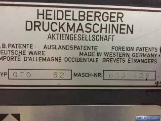 Heidelberg GTO 52