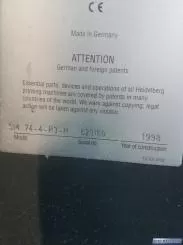 Heidelberg Speedmaster SM 74-4