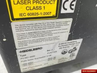 Heidelberg Suprasetter A106