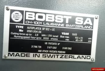 Bobst SP 1020 SE
