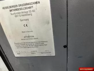 Heidelberg Speedmaster SM 74-5 + L