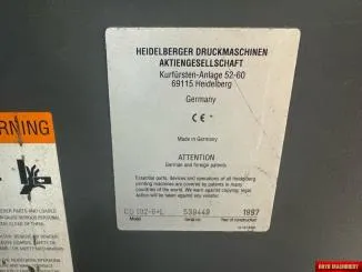 Heidelberg Speedmaster SM CD 102-6 + LX
