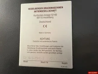 Heidelberg Speedmaster SM CD 74-6 + LX