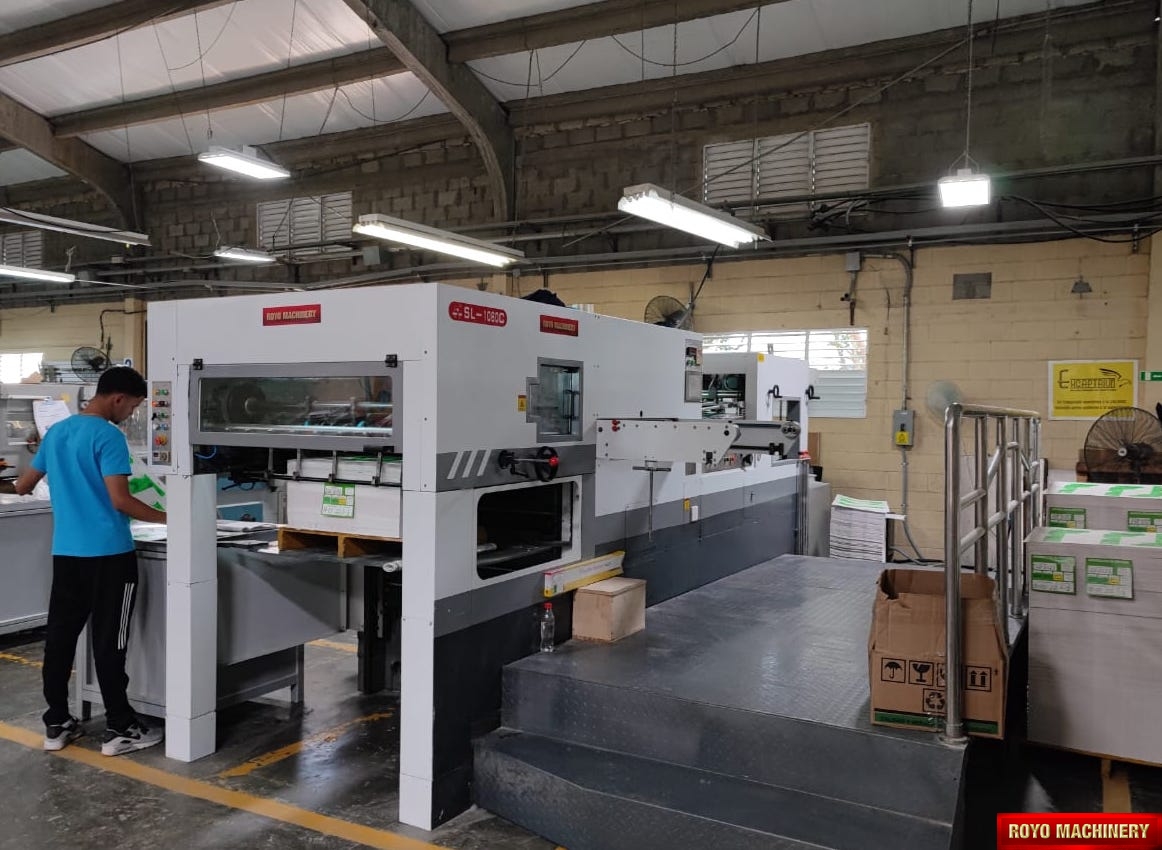 Una instalación exitosa por el equipo Royo Machinery - Troqueladora Royo Machinery RDC-1060C