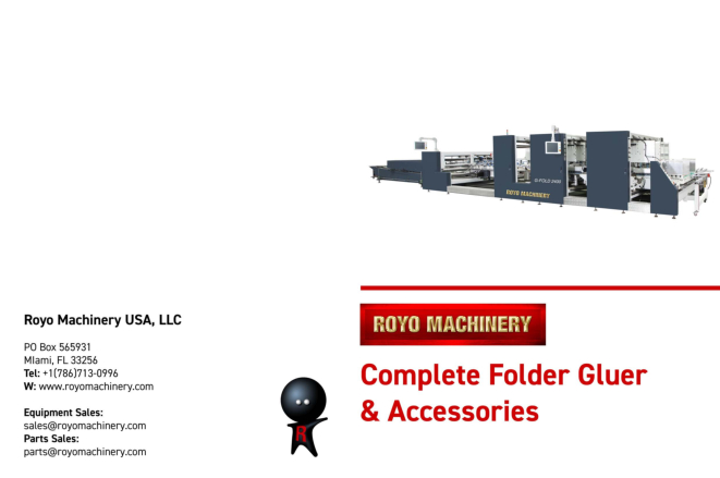 Complete Folder Gluer & Accessories: With solid board and corrugated flute packaging in mind, these accessories allow machines to run with competitive productivity and utmost finishing quality.