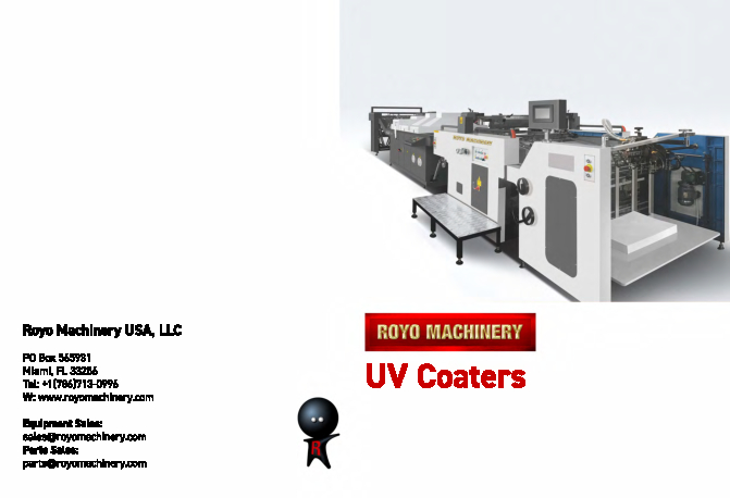 UV Coaters: This machine is mainly for UV or water-based coating on paper or film. It is integrated with intelligent control of light, electricity, and gas.