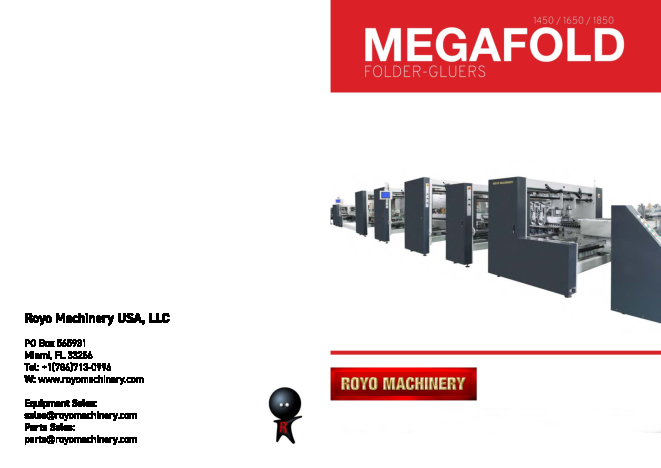 VLF Box Folder Gluers: Megafold Folder Gluers are the perfect solution to work with medium and large-sized boxes in the heavy packaging industry. With high productivity, it offers the flexibility to run thin solid board to thick corrugated carton.