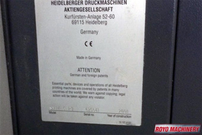 Heidelberg Speedmaster SM 74-5