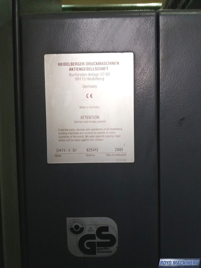 Heidelberg Speedmaster SM 74-4