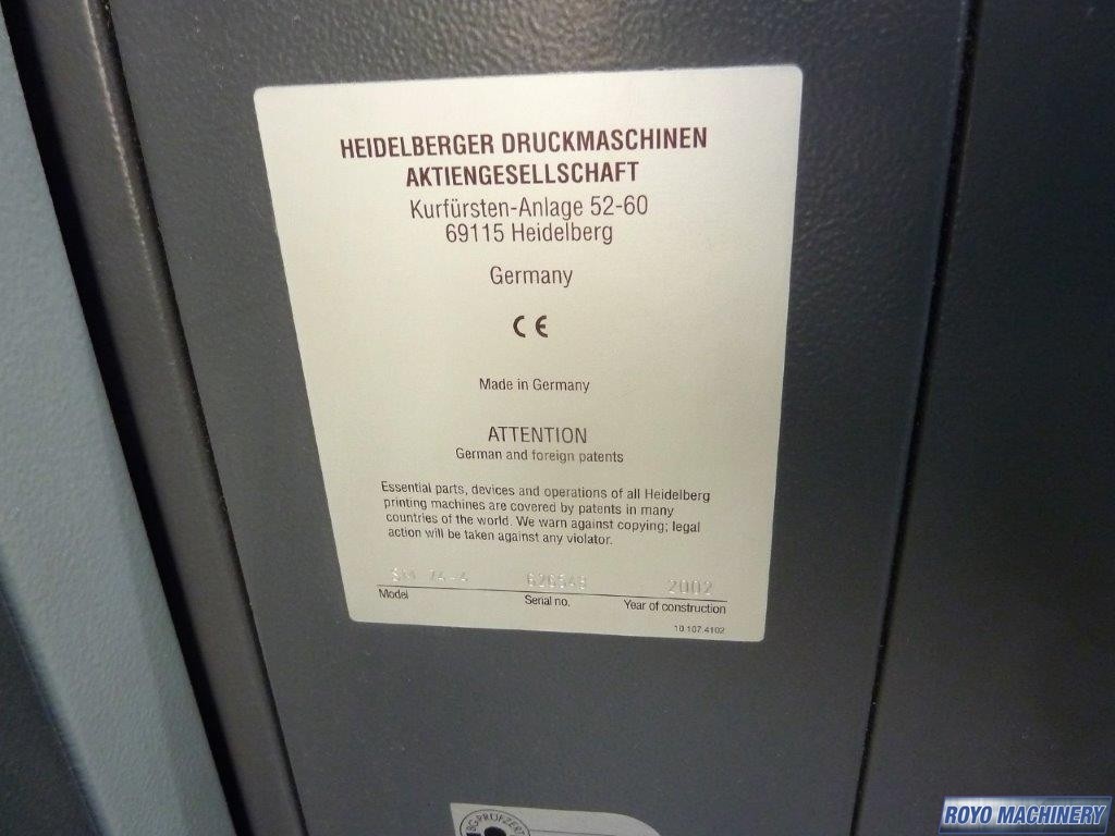 Heidelberg Speedmaster SM 74-4