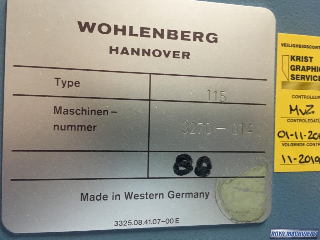 Wohlenberg 115 MCS-3TV