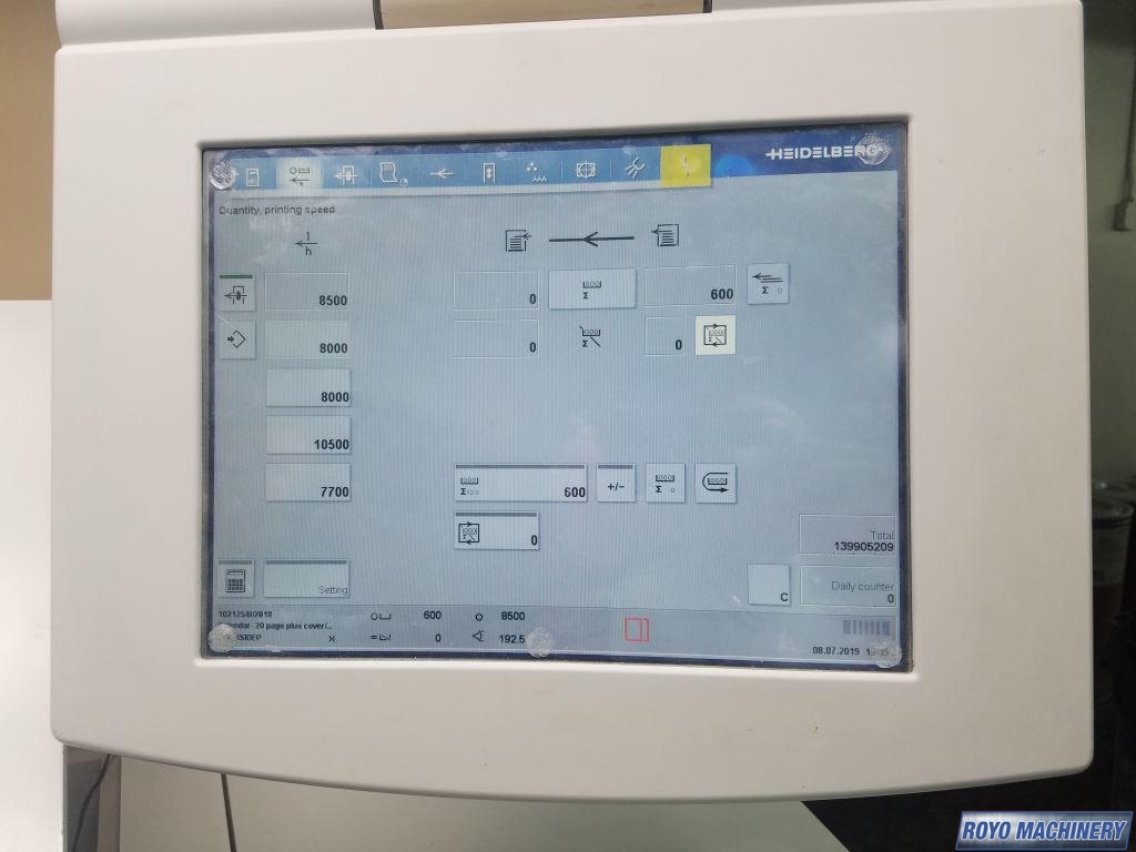 Heidelberg Speedmaster SM 74-4 + L