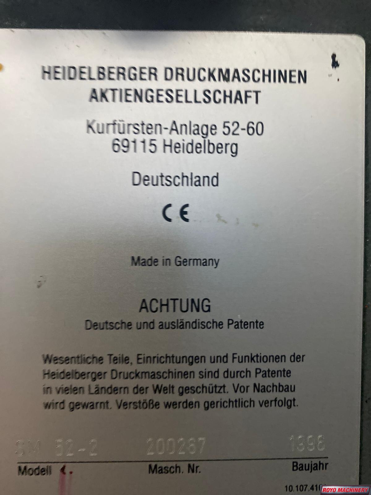 Heidelberg Speedmaster SM 52-2