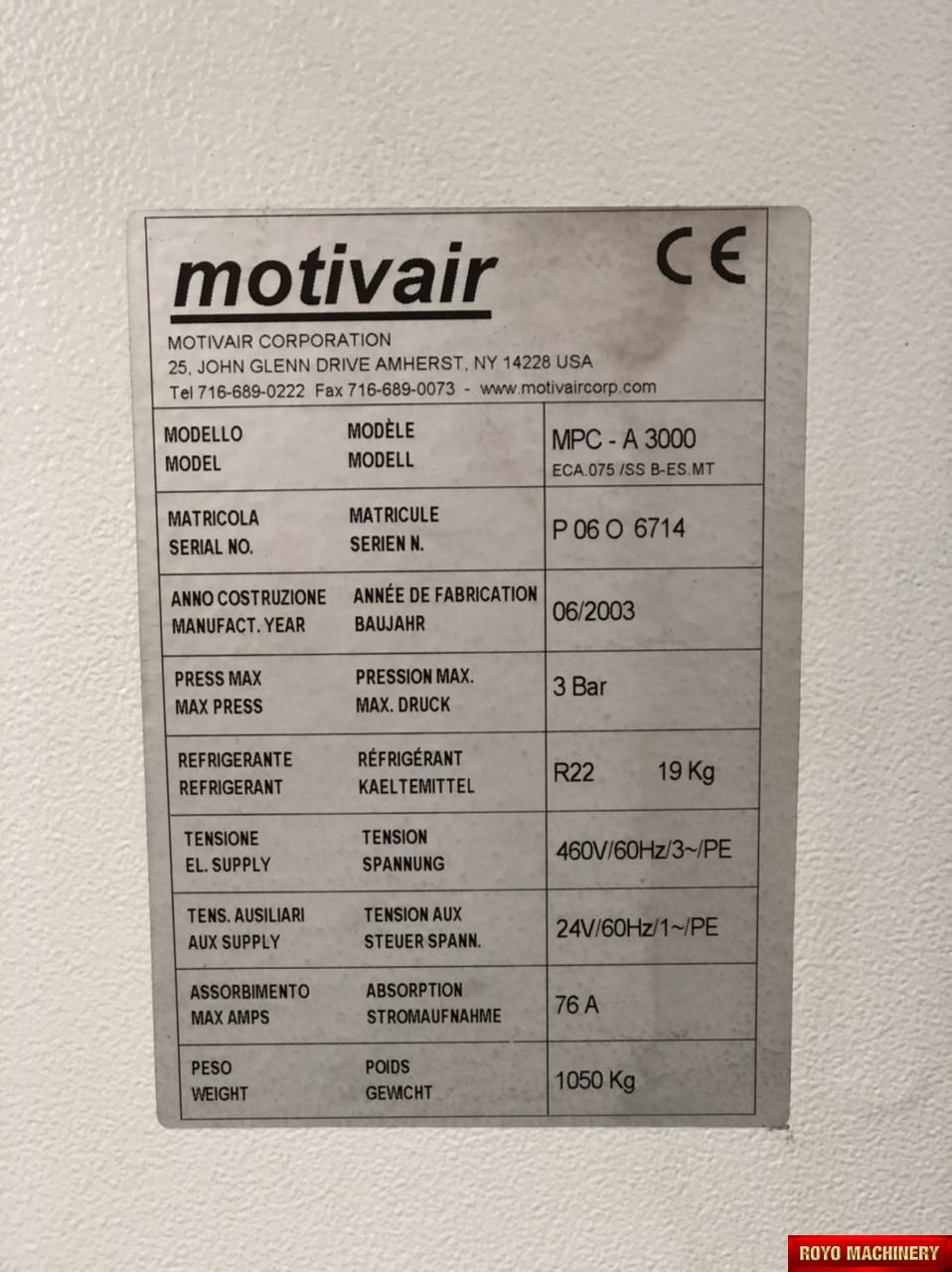 Motivair MPC-A3000