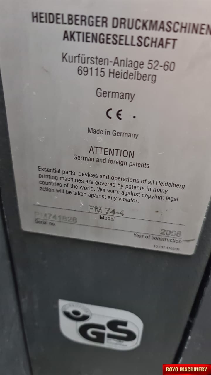 Heidelberg Printmaster PM 74-4