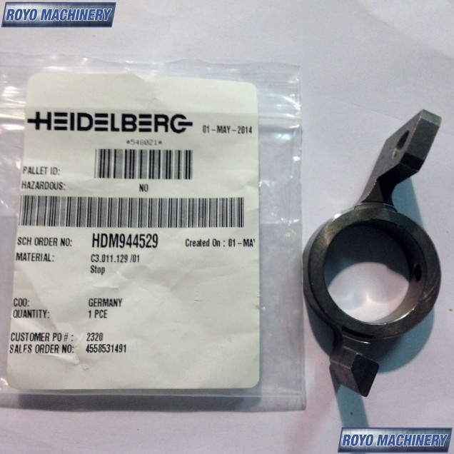 Heidelberg Speedmaster SM 102 - Mechanical Part Part