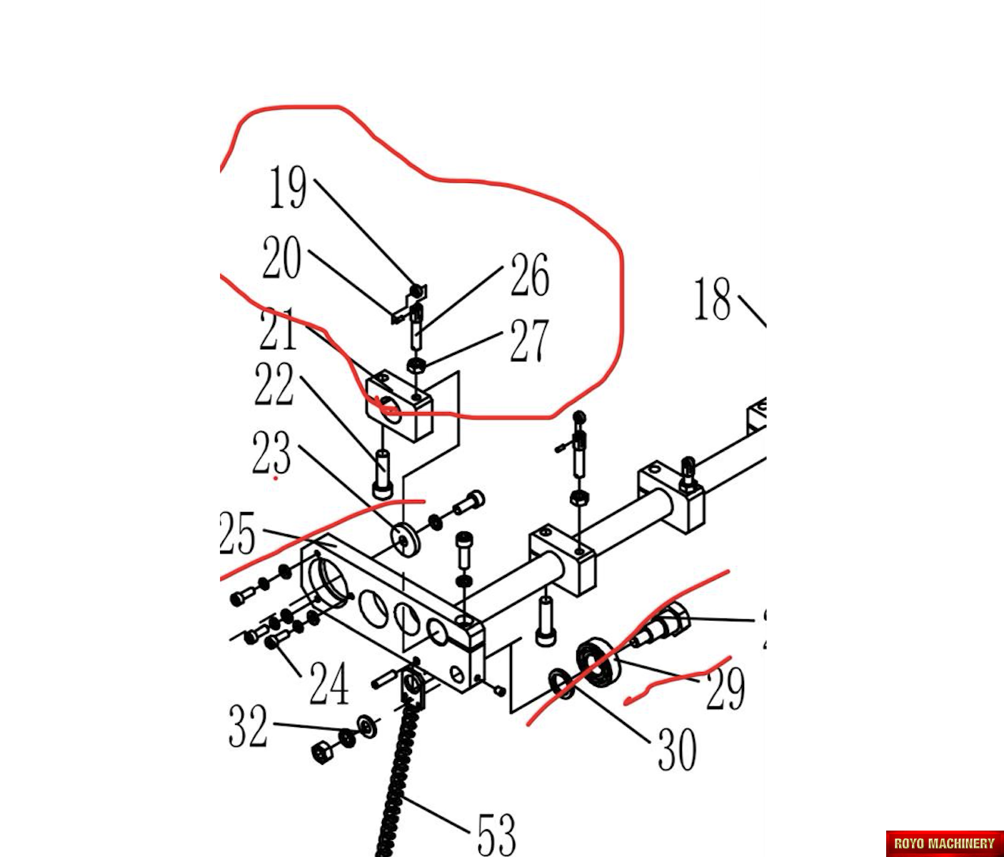 Royo Machinery RDC-1060C - Gripper Part