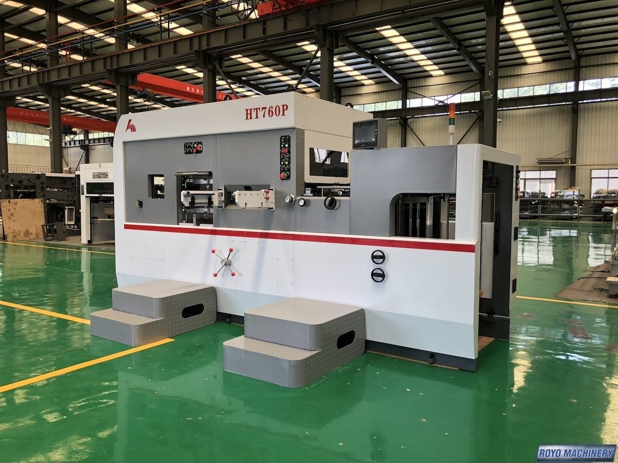 Successful machine test - Of a Royo Machinery RHT-760P Die Cutter performing precision stripping