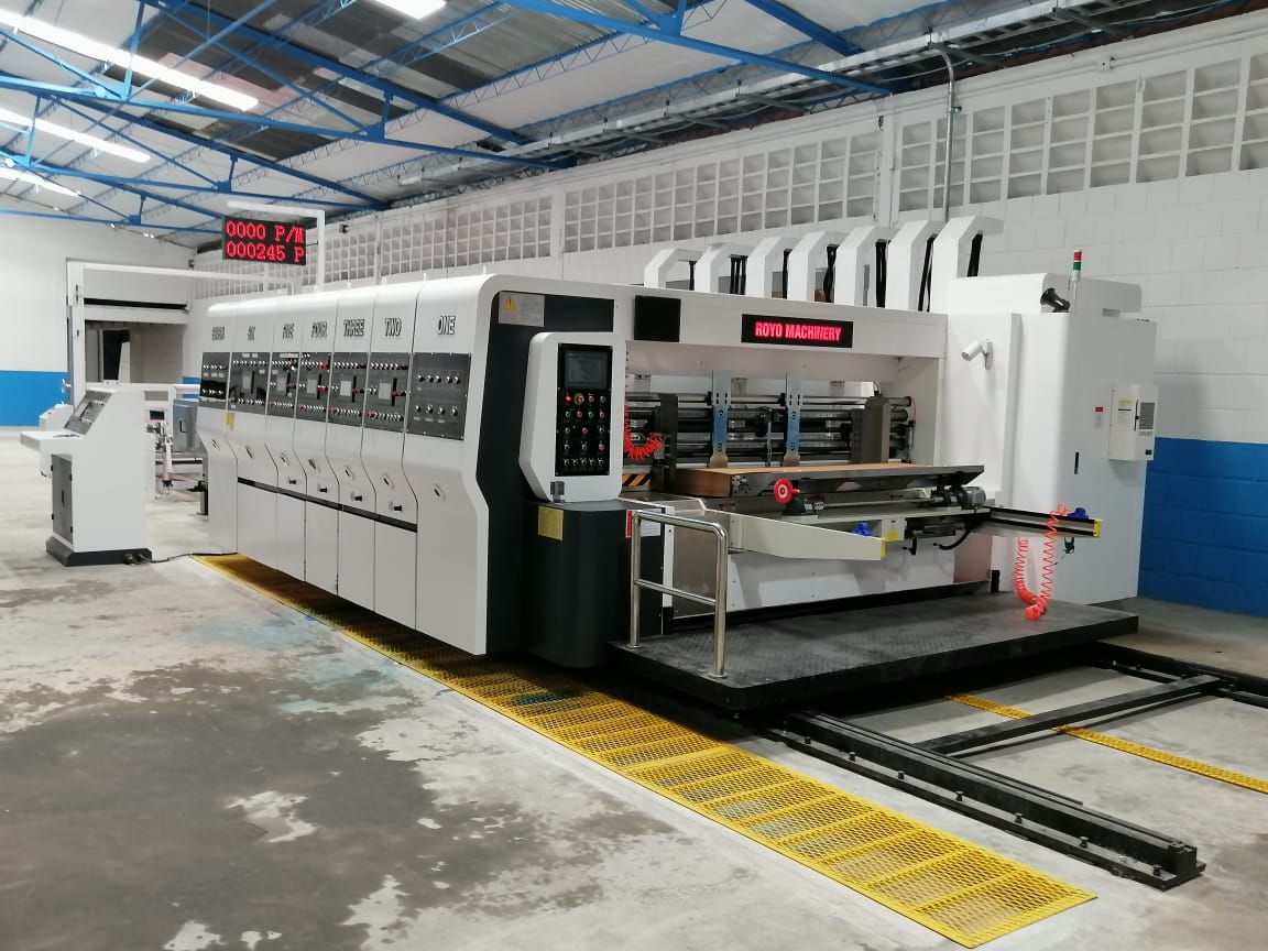 Successful installation by The Royo Machinery Team - Printer Slotter Die Cutter Royo Machinery RLEAD-1224 