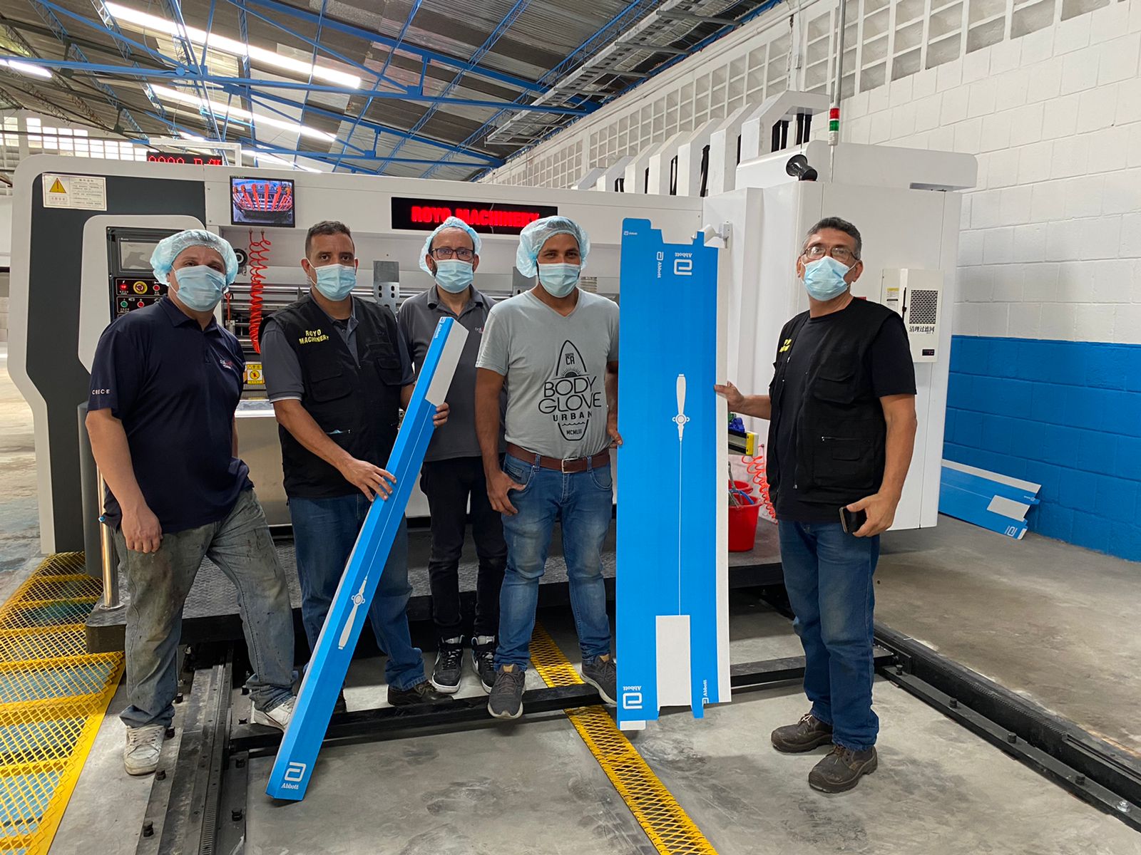 Successful installation by The Royo Machinery Team - Printer Slotter Die Cutter Royo Machinery RLEAD-1224 