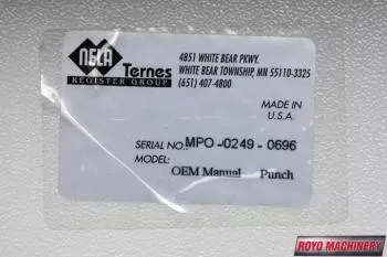 Ternes OEM Manual