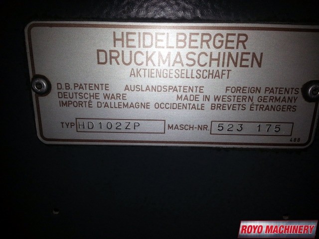 Heidelberg Speedmaster SM 102 Z