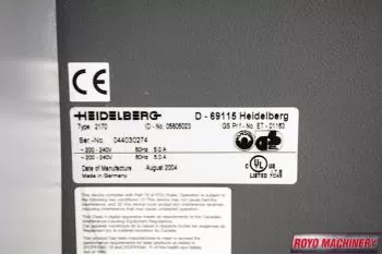 Heidelberg Prosetter 102