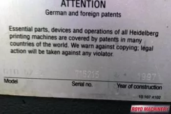 Heidelberg GTO Z 52
