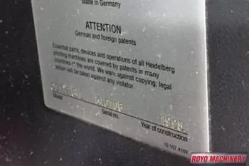 Heidelberg Speedmaster SM CD 102-6 + LX