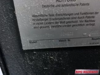 Heidelberg Speedmaster SM 74-4 + L