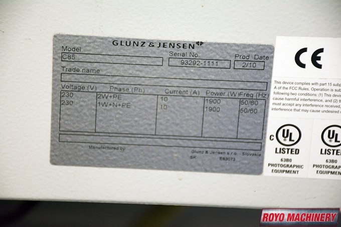 Glunz & Jensen CP 85