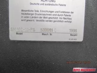 Heidelberg Speedmaster SM 102-10