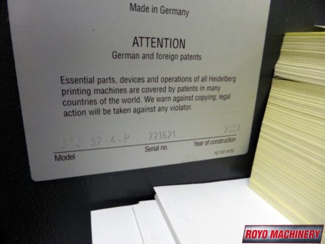 Heidelberg Printmaster PM GTO 52-4