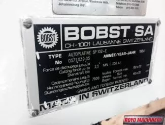 Bobst SP 1020 E