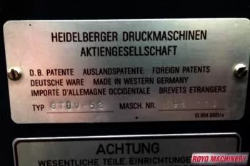 Heidelberg GTO V 52