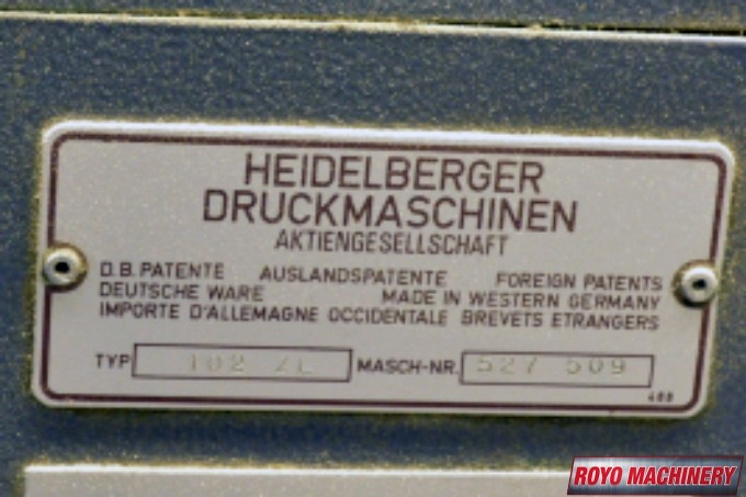 Heidelberg Speedmaster SM 102 Z + L