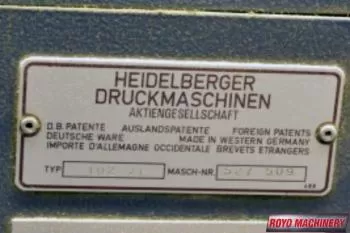 Heidelberg Speedmaster SM 102 Z + L