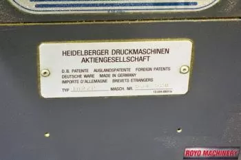 Heidelberg Speedmaster SM 102 Z