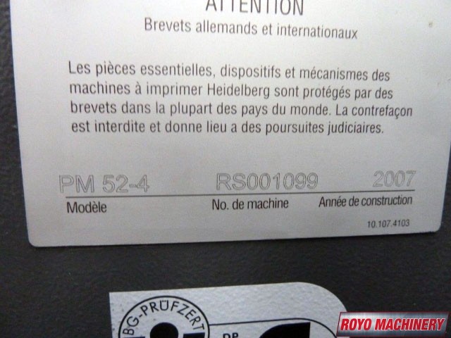 Heidelberg Printmaster PM 52-4