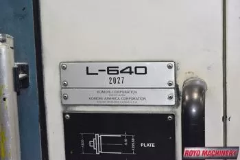 Komori L 640 + L
