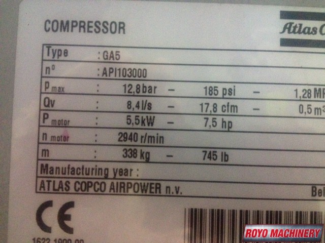 Atlas Copco GA5