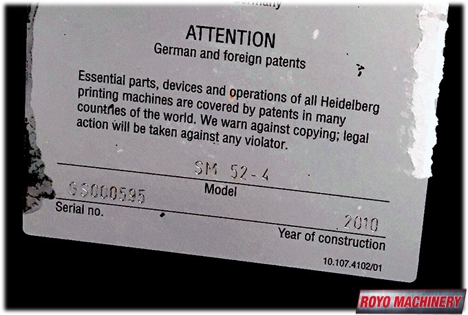 Heidelberg Speedmaster SM 52-4