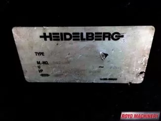 Heidelberg Speedmaster SM CD 102-6 + LX