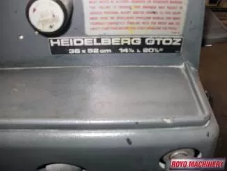 Heidelberg GTO Z 52