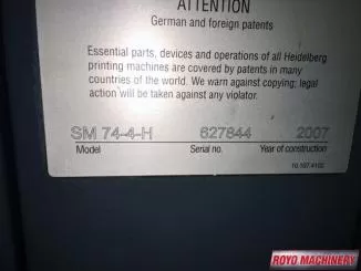 Heidelberg Speedmaster SM 74-4