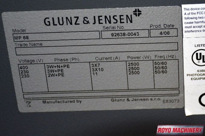 Glunz & Jensen Raptor Pro 68 T