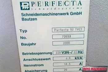 Perfecta 92 TVC1