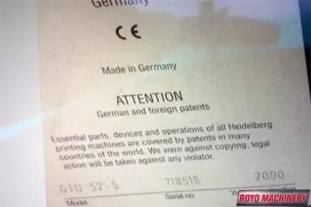 Heidelberg Printmaster PM GTO 52-5